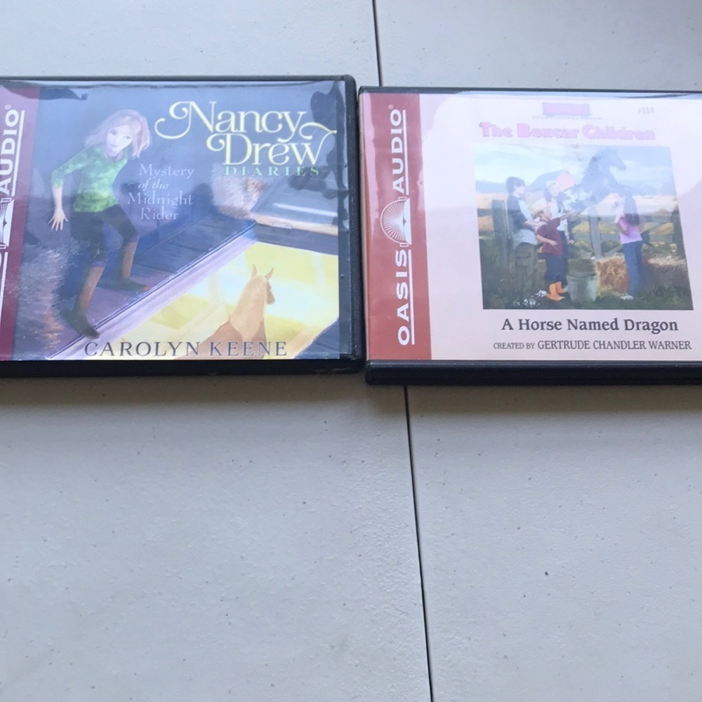 Two horse oasis audio’s Nancy drew diaries and the boxcar children